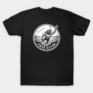 Free Diving Diver T-Shirt